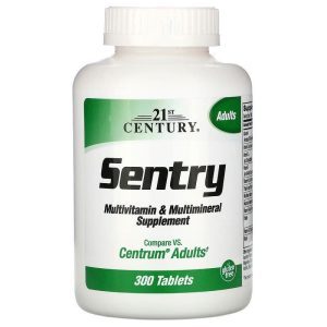 Мультивітаміни і мінерали Sentry, (Multivitamin Multimineral), 21st Century, для дорослих, 300 таблеток