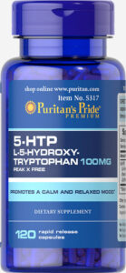 5-гідрокситриптофан, 5-HTP, Puritan’s Pride, 100 мг, 120 капсул
