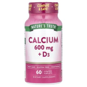 Кальцій + вітамін D3, Calcium + D3, Nature’s Truth, 60 каплет