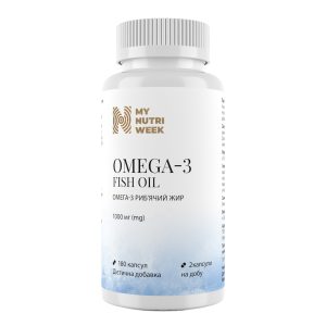 Омега-3 ісландський риб’ячий жир, Omega-3 Fish Oil, My Nutri Week, 180 капсул