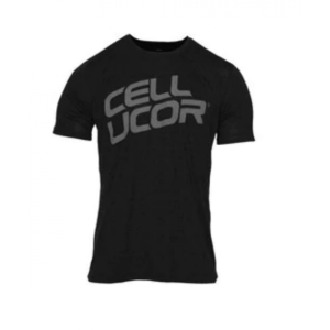 Vintage Stacked Tee – Large Black