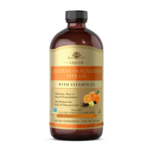 Liquid Calcium Magnesium Citrate with Vitamin D3 – 473ml Natural Orange-Vanilla