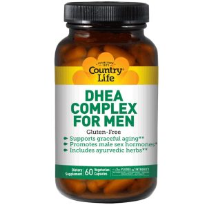 Дегідроепіандростерон DHEA, Country Life, для чоловіків, 60 кап.