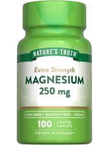 Магній, Magnesium, Nature’s Truth, підвищена сила дії, 250 мг, 100 каплет