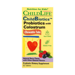 Probiotics with Colostrum Chewable – 90 tabs Natural Berry