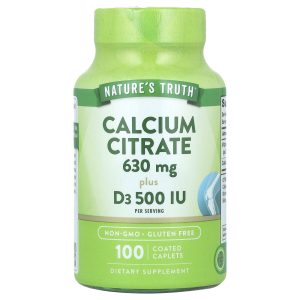 Кальцій цитрат плюс D3, Calcium Citrate Plus D3, Nature’s Truth, 100 каплет