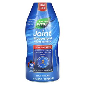Глюкозамін для рухливості суглобів, Joint Movement Glucosamine, Nature’s Way, смак ягід, 480 мл