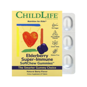 Elderberry Super-Immune SoftChew Gummies – 27 tabs Natural Berry