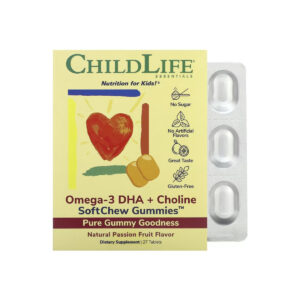 Omega-3 DHA + Choline – 27 tabs Natural Passion Fruit