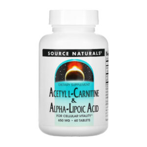 Acetyl L-Carnitine & Alpha-Lipoic Acid 650mg – 60 tabs