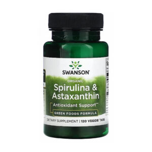 Organic Spirulina & Astaxanthin – 120 veg tabs