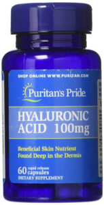 Гіалуронова кислота, Hyaluronic Acid, Puritan’s Pride, 100 мг, 60 капсул