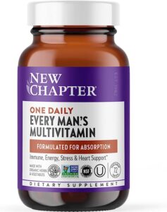 Мультивітаміни для чоловіків, One Daily Every Man’s, New Chapter, 72 вегетаріанські таблетки